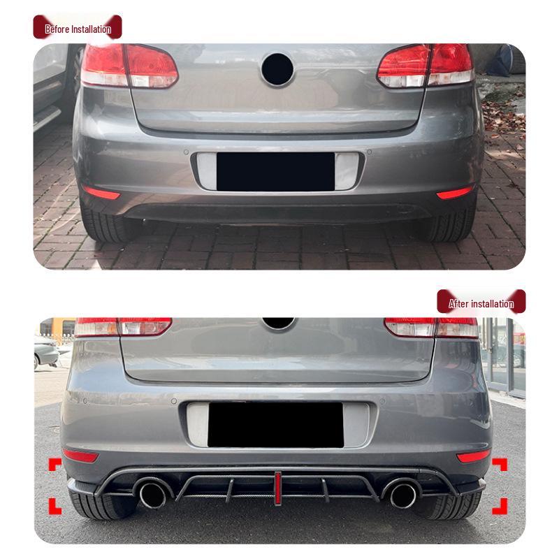 Rear Bumper Diffuser for Volkswagen Golf MK6 (2008-2012) Standard Edition