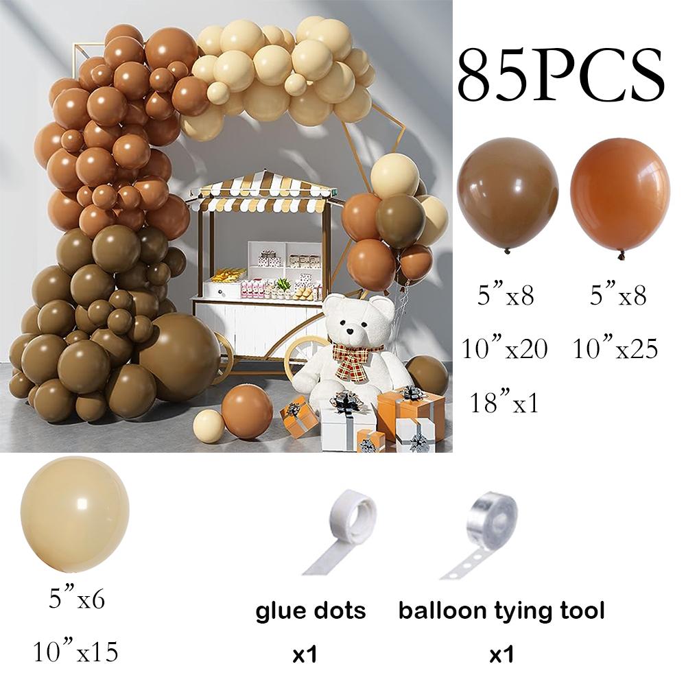 

Retro Khaki Balloon Arch Kit Brown Cocoa Skin Balloons Garladn Baby Shower Wedding Anniversary Birthday Party Decoration Globos AS Picture