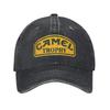 Camel Trophy Czapki z daszkiem Unisex Damskie Czapki z postarzanego denimu Czapka Retro Aktywność na świeżym powietrzu Regulowane dopasowanie Czapka Snapback