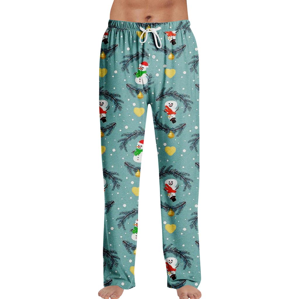 Anime Pajama Pants Sleepwear Casual Drawstring Elastic Waist Pants Comfy Straight Yoga Loose Trousers