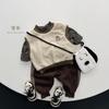 Kids Color Block Fleece Lined Warm Sleeveless Vest Unisex Children