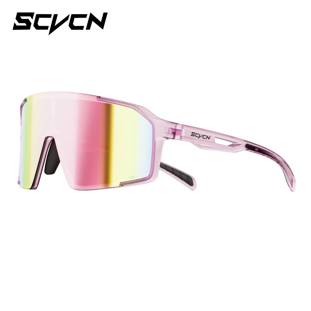 SCVCN Modische Sonnenbrille für Herren Radsportbrille UV400n Damen Fahrbrille MTB Rennrad Sportbrille Laufen