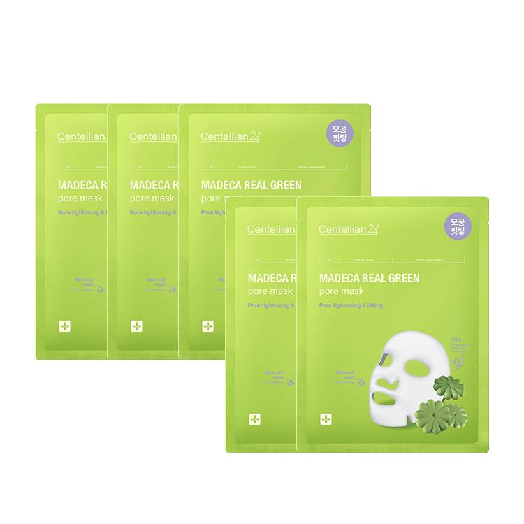 Madeca Real Green Pore Mask 5 Pieces