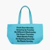 No Plastic Sunday Big Bag (LIGHT BLUE)