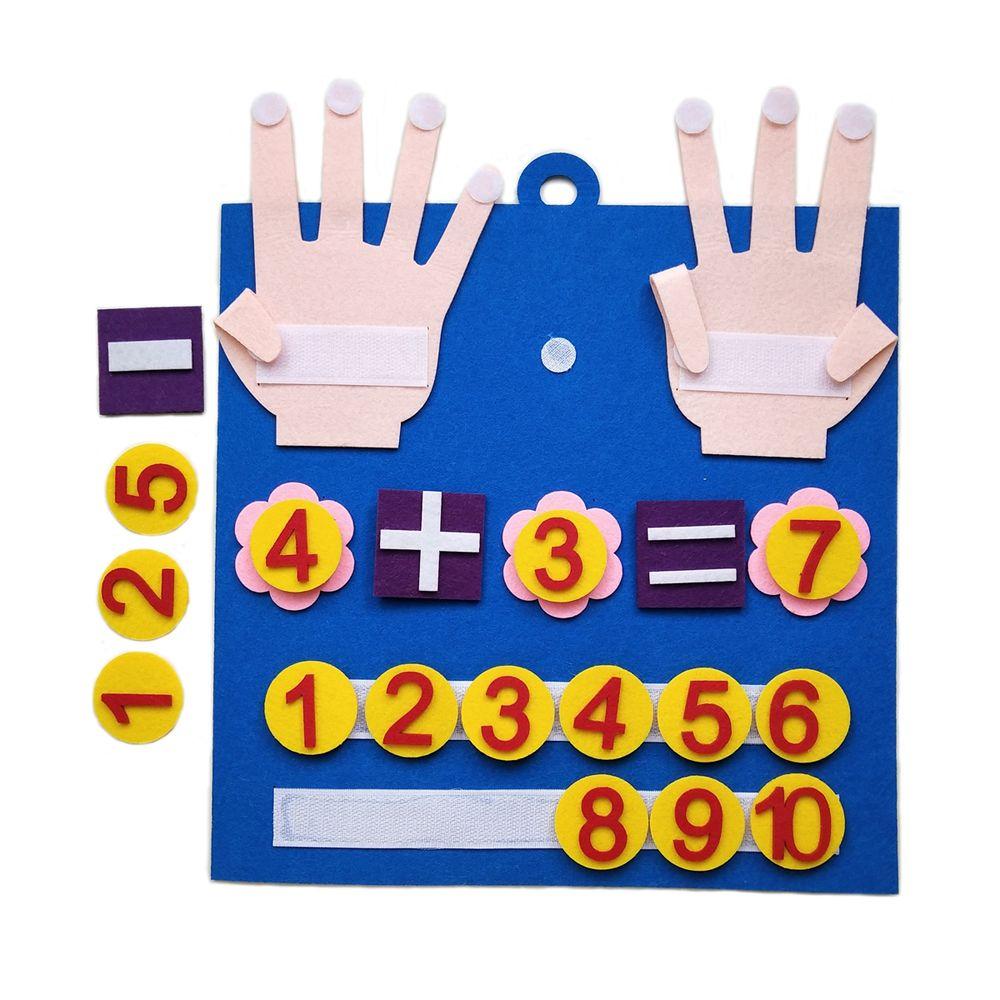 Toys Handmade Children Finger Numbers Toys Felt Math Toy Montessori Toys Kids Early Educational Toy