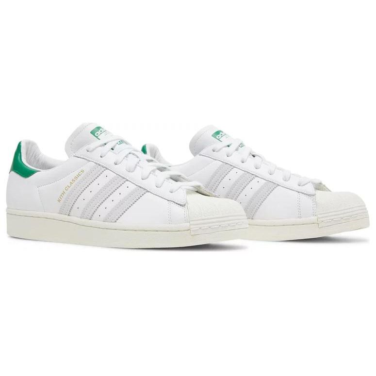 Kith x adidas Superstar Programma Classici Sneakers da Uomo Bianco Fairway Oro FY3517