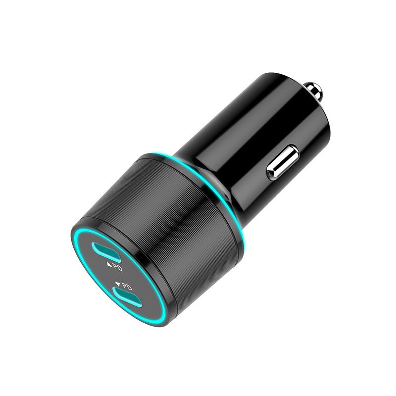 60W Dual Type-C Car Charger for iPhone 15