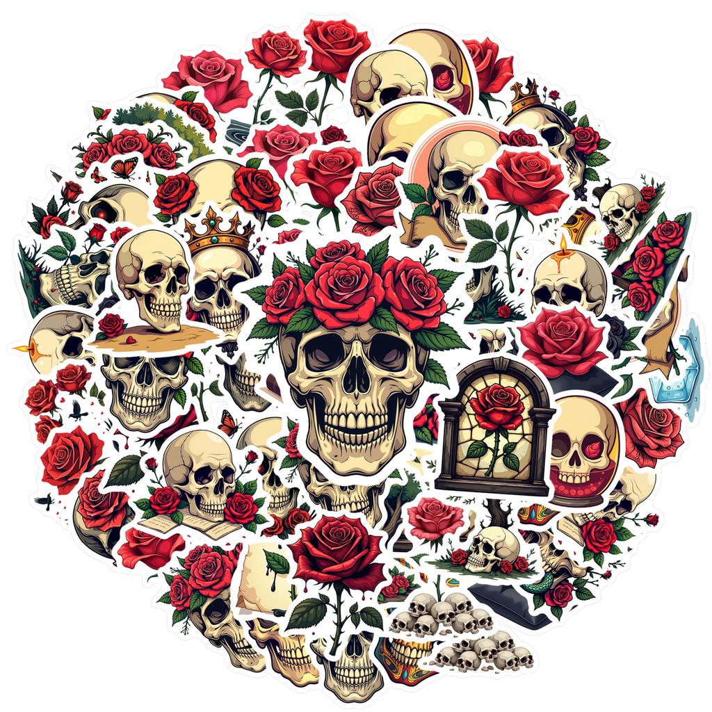 Vintage Gothic Decals Gothic Rose Gothic Stickers Teacher Reward Stickers For Guitar Fridge Phone