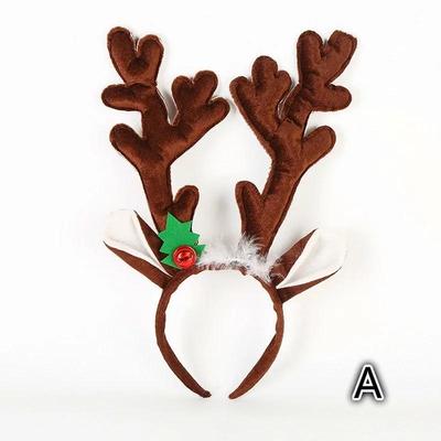 Christmas Series Style Headband Bell Hair Band Headdress Velvet Christmas Deer Headband Fashion Accessories for Women Gifts