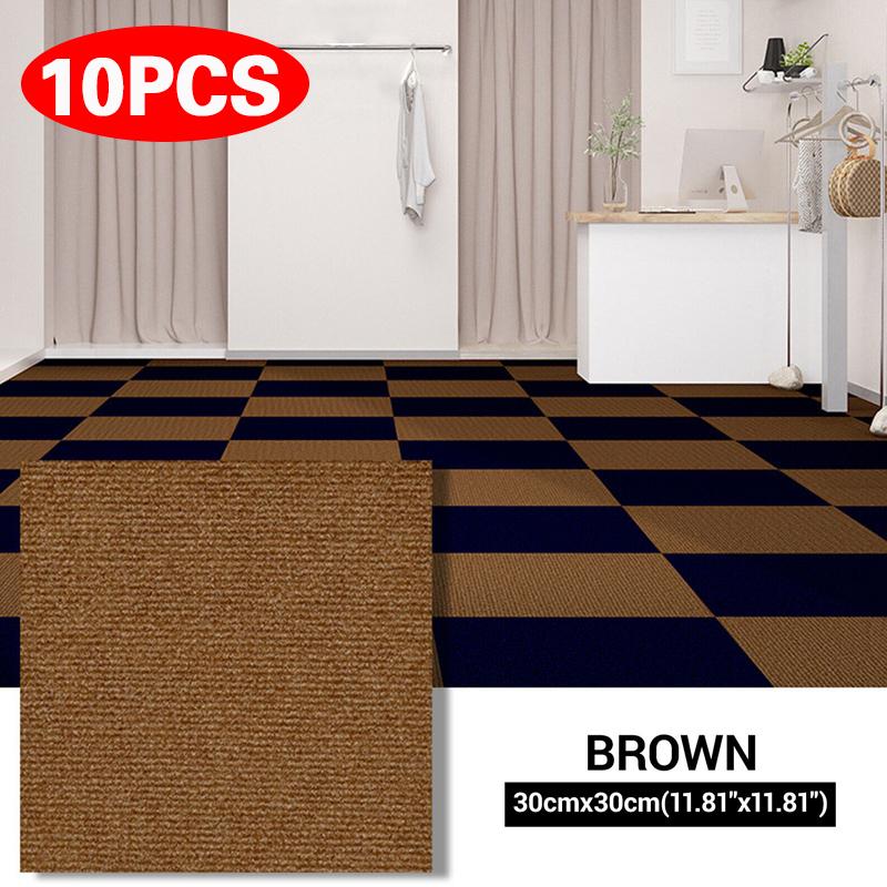 

10 шт. самоклеящиеся ковры, коврики для гостиной, коврик для пола 30x30 см, квадратная лестница, противоскользящая наклейка для пола, офис, домашний декор