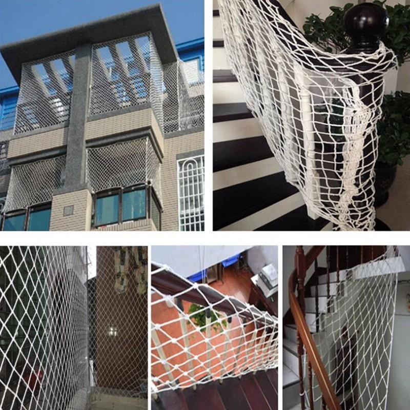 Customize Size Home Balcony Railing Stairs Children Pet Safety Fence Net Construction Site Against Falling Nylon Rope Mesh Net