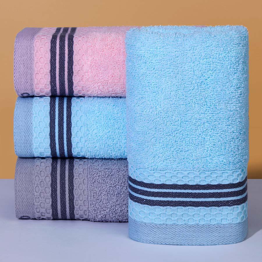 1 PC Cotton Towel Soft Absorbent Thickened Household Polyester Cotton Face Towel Cotton Towel Comfortable Textile Towels for The Home