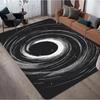 Cosmic Black Hole Pattern Area Rug Spiral Galaxy Design Soft Non-slip Carpet Living Room Bedroom Hallway Decor Mat