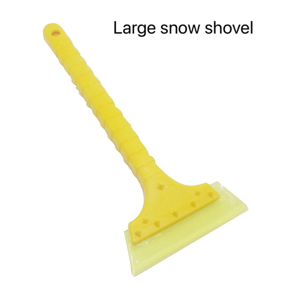 Car Mounted Long Handled Cow Tendon Snow Shovel Winter Snow Shovel De Icing And Defrosting Stainless Steel Snow Shovel