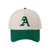 Color matching hard top five-piece baseball cap women's fashion A letter printing breathable cap outdoor sun hat