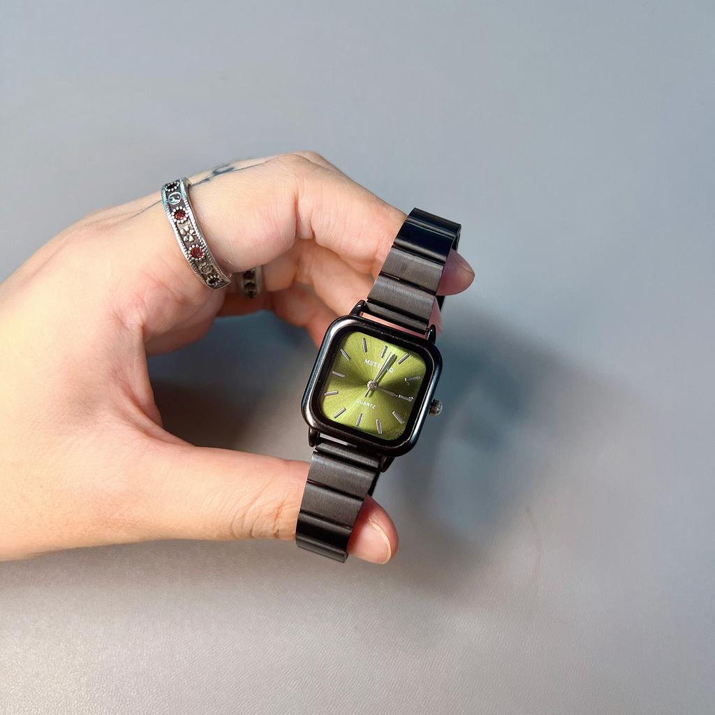 Marke Damen Schwarze Uhr Mode Quarz Uhr Verstellbares Edelstahlarmband Luxus Geschenk Damenuhr Relojes Para Mujer