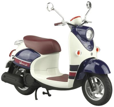 Aoshima Bunka Kyozai Scale The Bike Series 60 Yamaha Vino Dark Grayish Blue Metallic A Blue Beige Plastic Model Kit 1/12 No. '13 (Motorcycle)