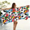 Football National Flag Elements Beach Towel Quick-drying Suitable for Swimming Beach Pool Gym Summer Gift for Friends Families
