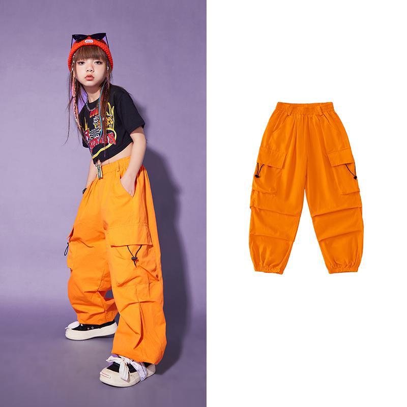 Kids' Street Dance Hip Hop Performance Outfit - Trendy Jazz-Style Costume for Boys & Girls - Cool Summer Streetwear