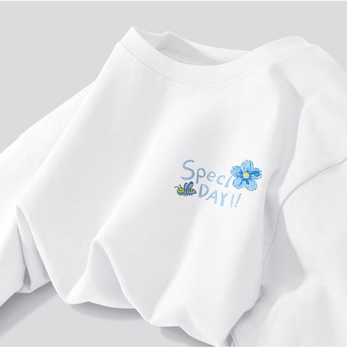 

Женская летняя белая футболка из чистого хлопка, новые модели весна-лето 2025 года, свободная и тонкая футболка-основа, женский короткий рукав X S