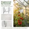 20PCS Galvanized Steel Wire Tomato Roller Hooks PP Rope Easy To Use Tomato Support Hooks Adjustable 15m /49.2ft Length