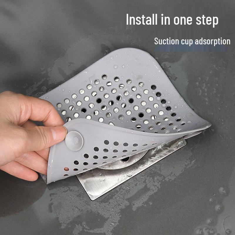 Square Silicone Anti-Odor Floor Drain Stopper for Bathroom and Toilet