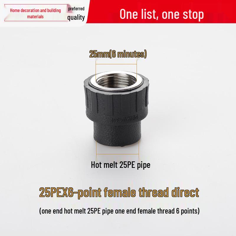 Vícevelikostní vodovodní potrubní tvarovka: Vnitřní/Vnější závitové koleno T pro 4, 6 a 1-palcové potrubí