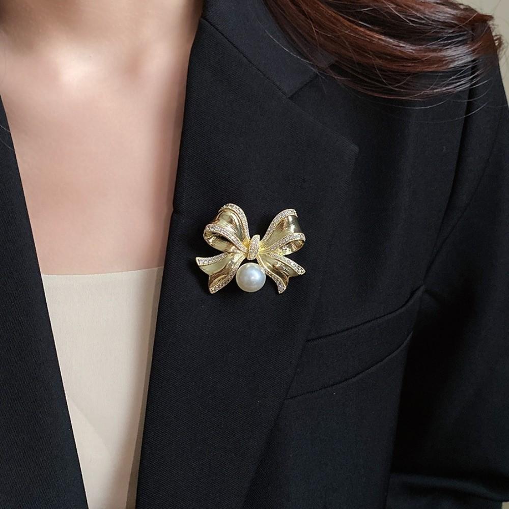 Chest Flower Long Leaf Pin Flower/Bow/Cherry/Starfish Metal Brooch  Men/Women Suit