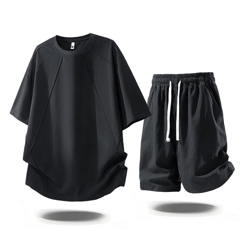 Men's Short Sleeved Set Versatile Casual Sports Two-piece Set