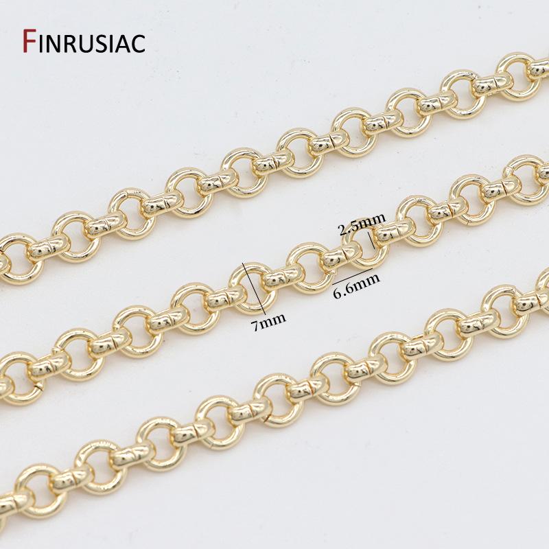 14K Gold Plated Brass Thick Large Heavy Chains For Jewelry Making Supplies,DIY Necklace Bracelet Jewelry Chain Finding