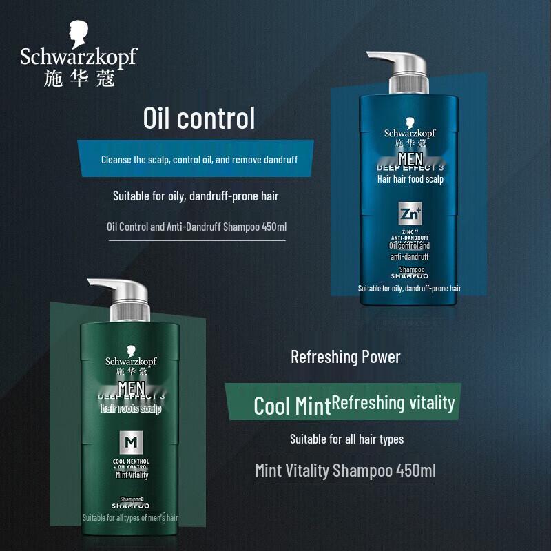 Schwarzkopf Men's Volcanic Rock Purifying Shampoo