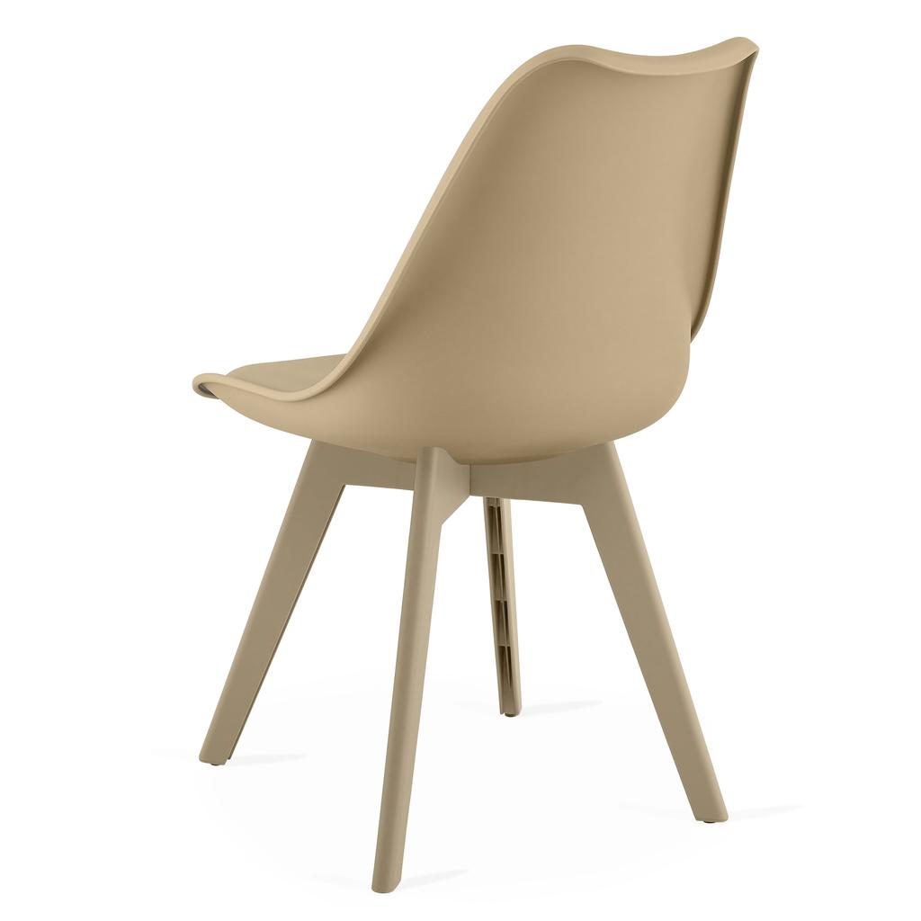 Mark Chair - Dark Beige / Beige Legs X 2