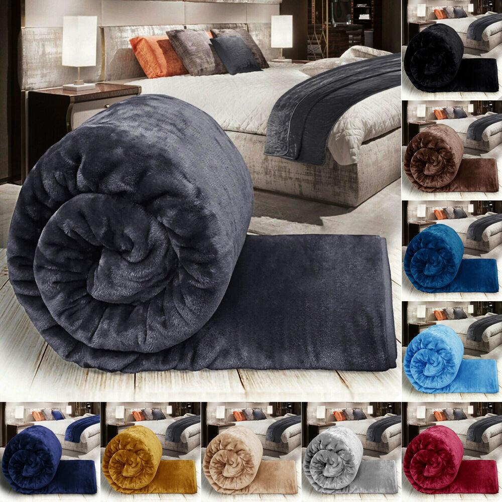 Fleece Blanket Throw Blanket - Solid Lightweight Blankets For Sofa, Couch, Bed Camping Travel Super Soft Cozy Microfiber Blanket