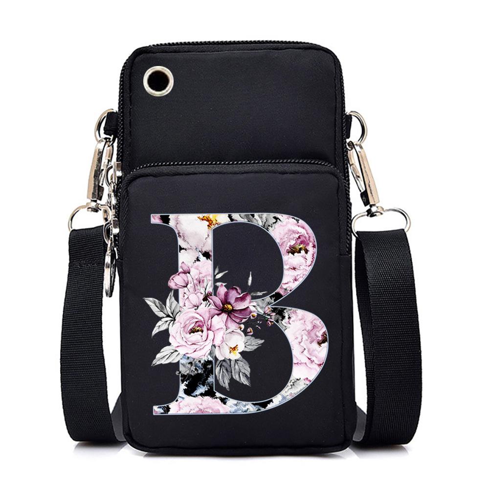 Printed casual portable messenger bag new shoulder bag multi-function fashion mobile phone bag