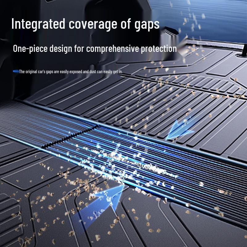 Zeekr 7X Trunk Mat TPE25: Integrated Tail Box Mat for Car Interior Modification.