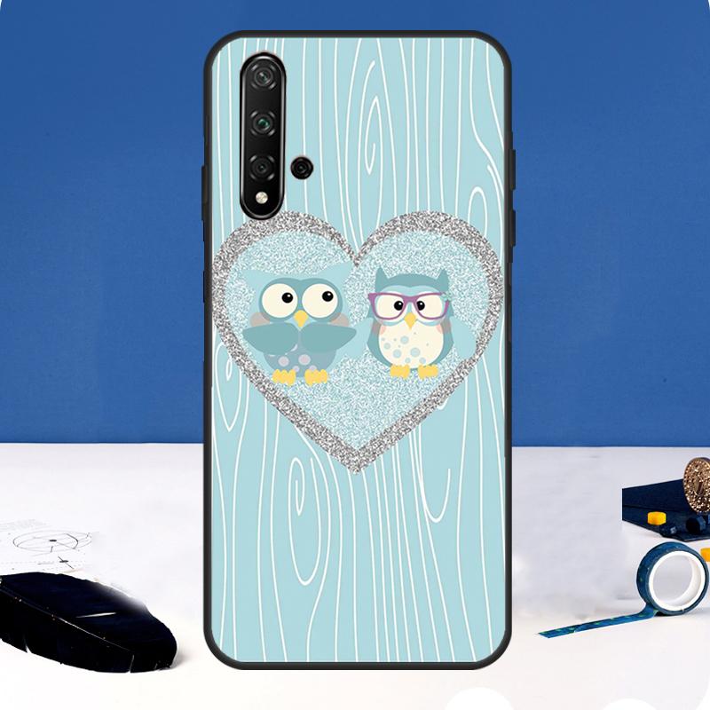 Cute Cartoon Owl Cover For Huawei Nova 10 9 SE 11i 8i 7i 3i Y90 Y91 Y70 Y60 Y61 5T P30 P60 Pro P40 Lite Case