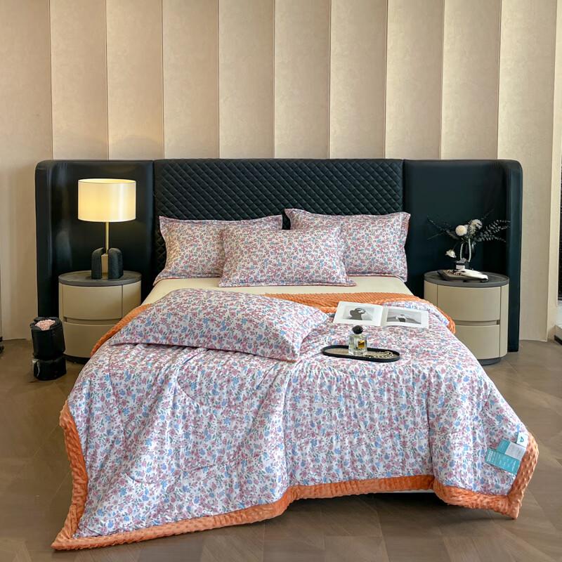 

Boscom Bean Velvet 100% Cotton Summer Quilt