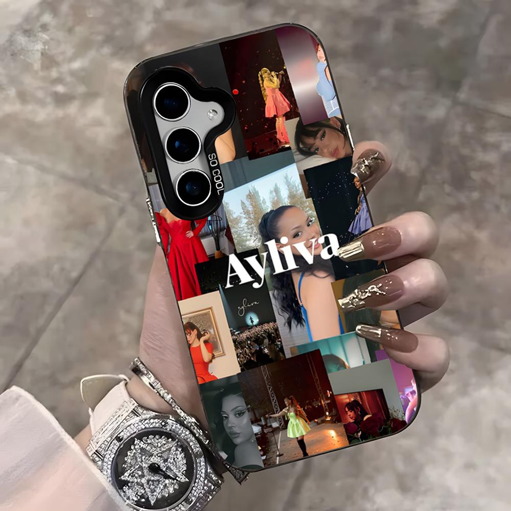 Ayliva Mobile Phone Case For Samsung S25 Ultra S23 S22 S21 S20 Ultra Plus S24 Fe A54 A55 Color Silver Cover
