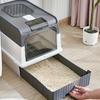 Full Enclosure Detachable Drawer Style Cat Litter Box with Cat Litter Scoop Included