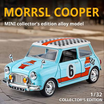 1:32 MINI 1967 Klassisch Vintage Renn- & Retro-Auto Sammleredition Modell Männliche Sammlung Schmuckstück Licht & Ton