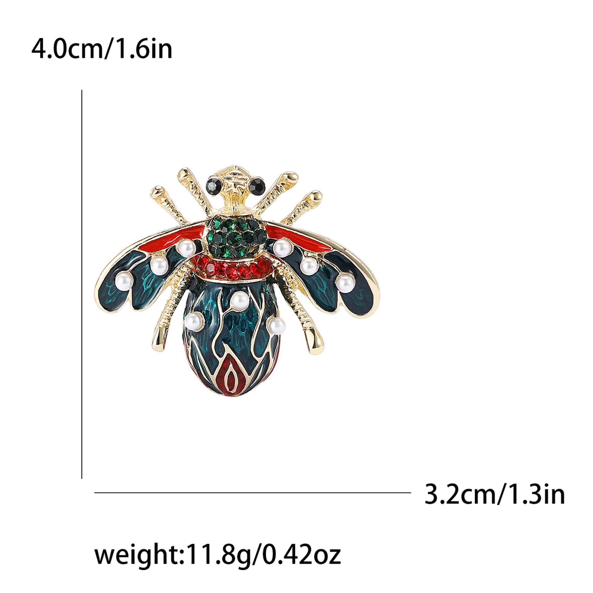 

Креативная брошь в виде пчелы из сплава, эмали и страз, индивидуальная универсальная булавка для мужского и женского костюма, украшения на корсаж