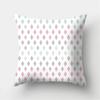 Flower Print Decoration Cushion Cover For Wedding Polyester Throw Pillowcase Stripe Sofa Home Decor Party Diy Pillowcover