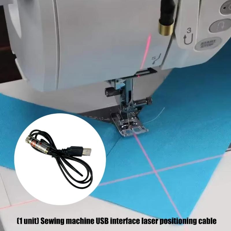 Red Line Light Projector USB Powered Quilting Positioning Light for Stitching Alignment Fabric Cutting and Woodworking