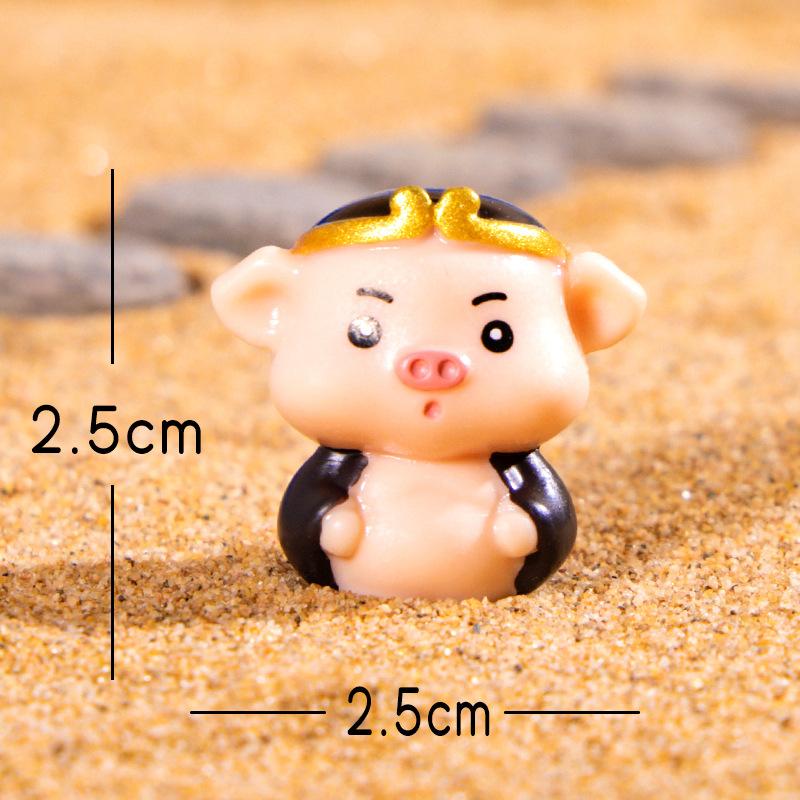 Micro-landscape Journey To The West, Cute Resin Doll, Cartoon Sun Wukong Car Model Decorative Item