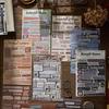 Zaomo Retro English Shadow Text Stickers - DIY Decorative Journal Series