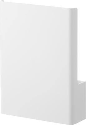 Unidade de Armazenamento de Roteador de Parede Yamazaki Tower, Tamanho Pequeno, Compatível com Paredes de Gesso Acartonado, Branco, L21,6 x P6,8 x A31cm (Inclui Gesso Acartonado