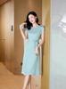 Elegant 2026 Mulberry Silk A-line Midi Dress - Fashionable Round Neck Design