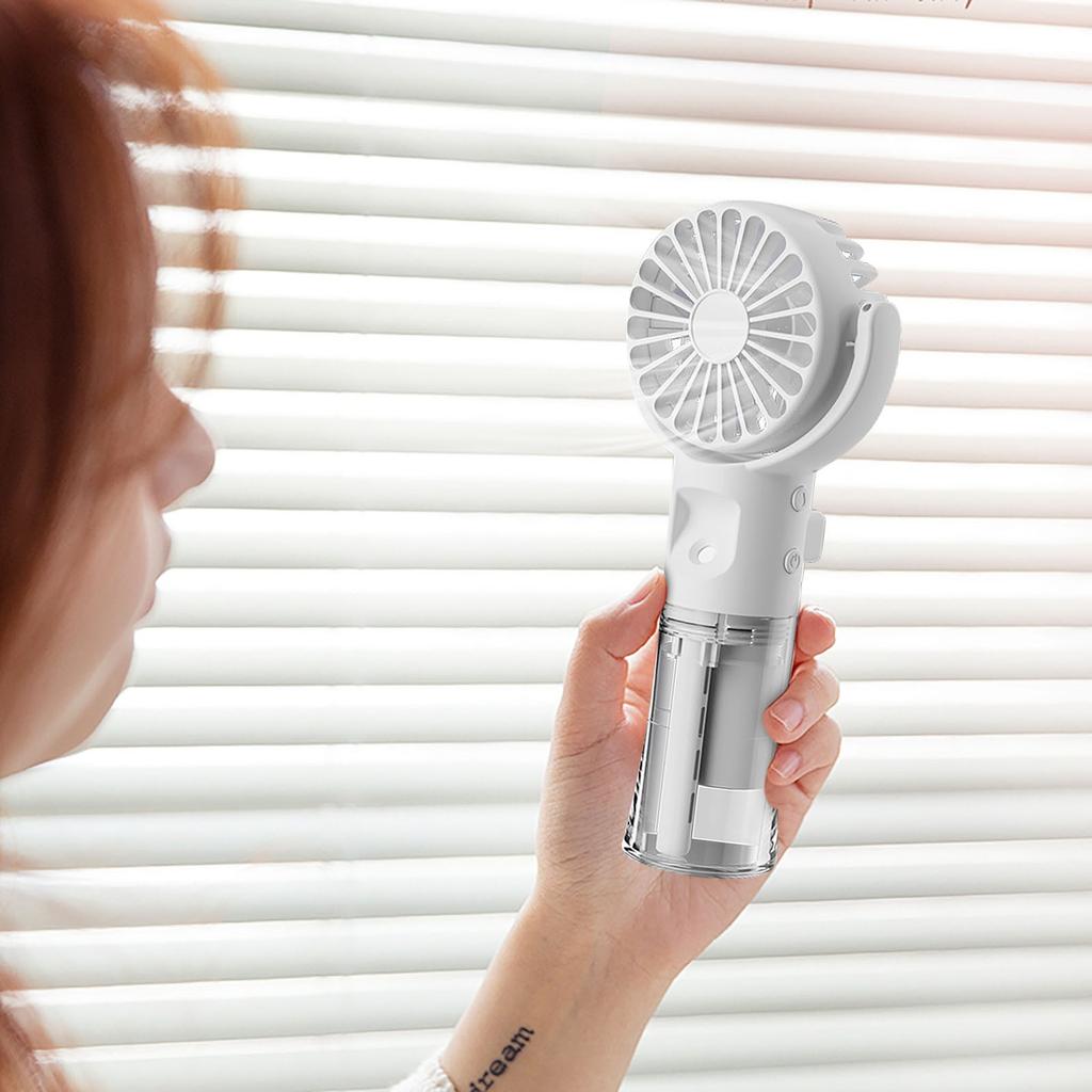 Ruční rozprašovací ventilátor Stolní zvlhčování Dárek Ruční studentský ventilátor Skládací krční rozprašovací ventilátor