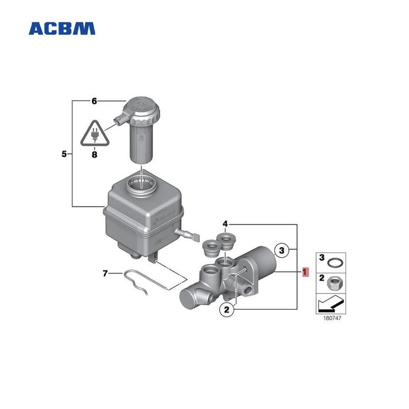 

34336786586 Brake Master Cylinder For BMW F02 7 Series