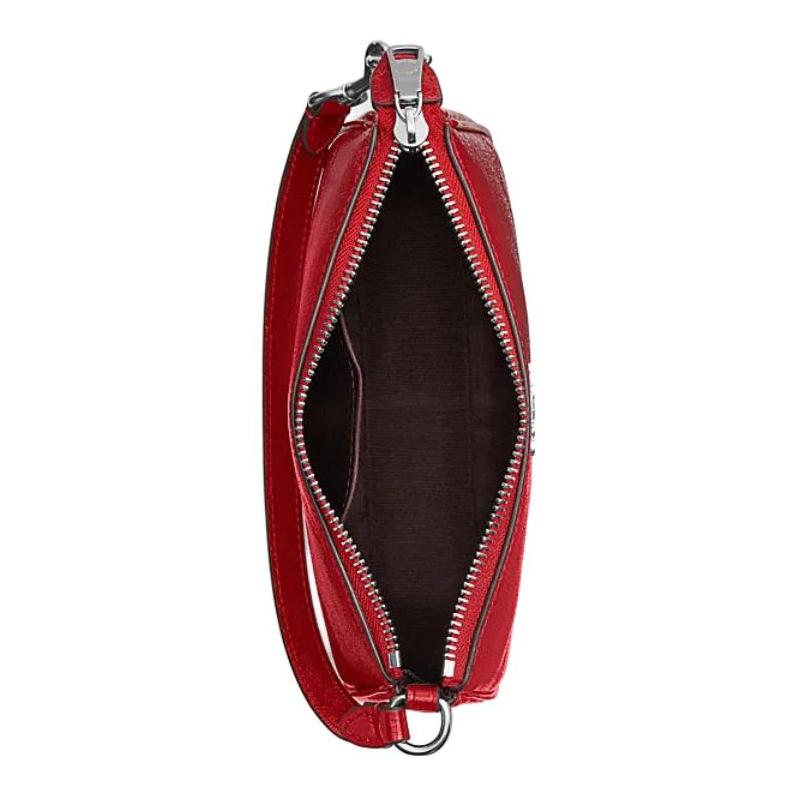 Coach Nolita 19 Brand Logo Zipper Closure Cow Leather Hand Shoulder Bag Small Size Women's Red